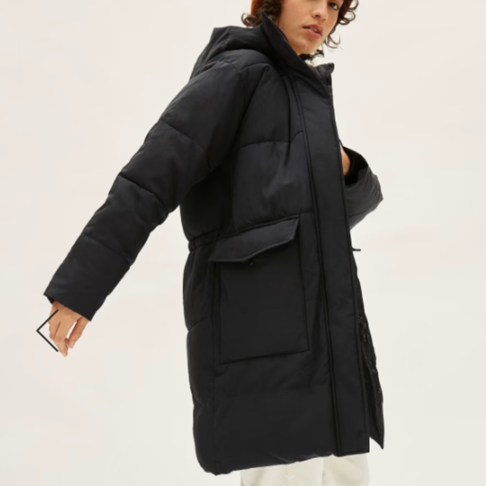 Everlane ReNew Long Puffer - Black, XXS